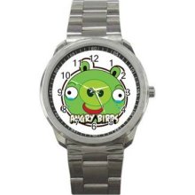 Angry Birds Unisex Silver-Tone Sports Metal Watch 03