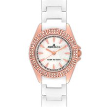 Anne Klein Women's 9682rgwt White Ceramic & Rose Gold Watch