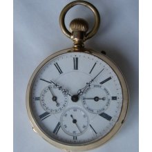 Antique Gold J.balmer Calendar Complication Watch C1880