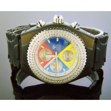 Aqua Master 1.00CT Diamond watch Multi Color Face