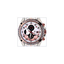 Aqua Master Chronograph Mens Steel Rose Watch