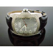 Aqua Master Men's 20 Diamonds Silver face Logo Watch