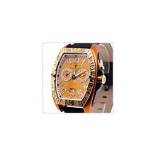 Aqua Master Tonneau 0.50 ct Diamond Mens Orange Watch