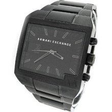 Armani Exchange Ax2088 A/x Mens Watch Analog / Digital Stainless Steel Black