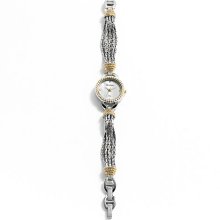 Armitron Women's Two-Tone Mop Dial Watch With Chain Bracelt