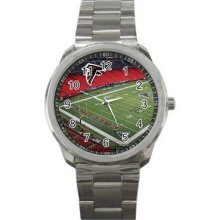 Atlanta Falcon 08 Unisex Silver-Tone Sports Metal Watch