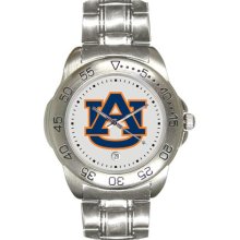 Auburn Tiger wrist watch : Auburn Tigers Sport Watch with Stainless Steel Band