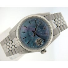 Authentic Vintage Ladies Womens Mens Rolex Datejust Tahitian Mother Of Pearl