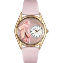 Ballet Shoes Pink Leather And Goldtone Watch ...