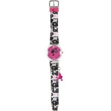 Barbie Girls Pvc Strap Watch 25094 With Pink Dial