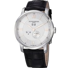 Baume & Mercier Watches Baume & Mercier Classima Mens Black Leather St