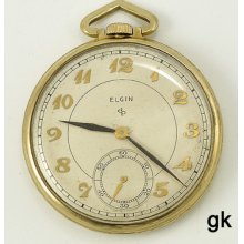 Beautiful Vintage 1947 Elgin Gold Plated Pocket Watch