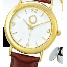 Bettyhill Men`s Watch W/ Gold Plated Case