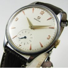 Big 37mm Omega Cal 267 Circa 1956 Mint Original Dial