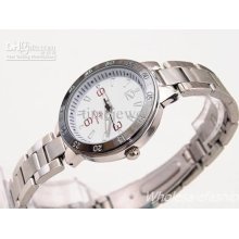 Big Off Women Stainless Steel Quartz Dress White Dial Black Watch Ri