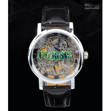 Black Leather Watch, Men's Watch, Luxury Watch, Mechanical Automatic