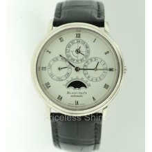 Blancpain Villeret Platinum Perpetual Calendar Moonphase Automatic Watch