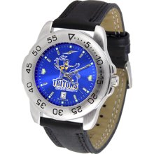 Boise State Broncos Sport Leather Band AnoChrome-Men's Watch