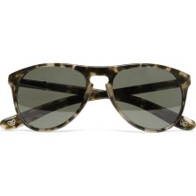 Bottega Veneta - Tortoiseshell Aviator Sunglasses