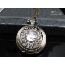 Brand New 3pcs Quartz Pocket Watches Necklace Watch Classical Design