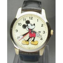 Brand-new Disney Mens Mickey Mouse Watch With Date Retired