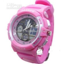 Brand Watch 5 Pcs Pasnew 048g Pink Children's Watches Waterproof Wat