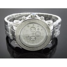 Brandnew Don & Co 290 Diamonds 3 Rows 50mm Stainless Steel Case Watch