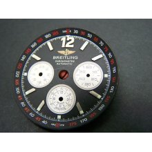 Breitling Chronograph Parts Black Two Part Dial Large 36mm