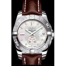 Breitling Galactic 36 Mother of Pearl Diamond Dial Ladies Watch A3733011-A717BRLT