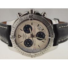 Breitling Mens SS Colt Chronograph. PAPERS.