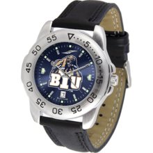 Brigham Young (BYU) Cougars Sport AnoChrome Men's Watch with Leather Band