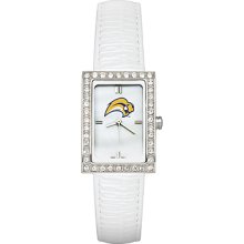 Buffalo Sabres Ladies Allure Watch White Leather Strap