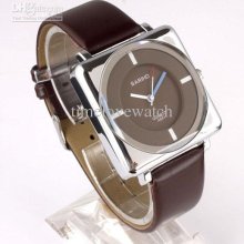 Bulk Lots 6pieces Bariho Coffee Leather And Dial Square Quartz Watch