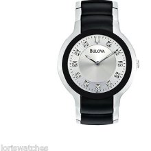 Bulova 98d118 Men's Two Tone Black Ion-plated Stainless Steel Quartz Watch