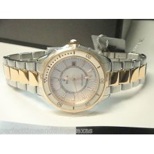 Bulova 98m113 Precisionist Two Tone Rose Gold Plated Quartz Watch