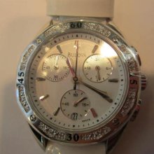 Bulova Japan Women's Watch Chrono Diamond Stainless S Lea Original Edition