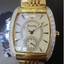 Bulova Japan Women's Watch Diamond All Stainless S Gold Original Edition Japan