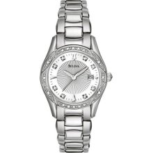 Bulova Ladies Diamond Quartz Stainless Steel Watch