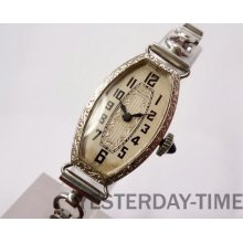 Bulova Liberty 1920's Swiss 15 Jewel 14K Rolled Gold Ladies Deco Manual Watch