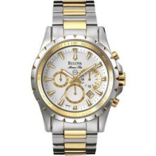 Bulova Men`s 2-tone Chronograph Sport Watch