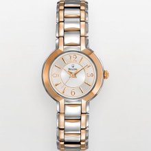 Bulova Stainless Steel Two Tone Watch - 98L153k - Women