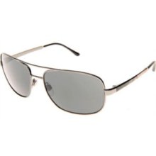 Burberry Sunglasses 3064 / Frame: Silver Lens: Gray