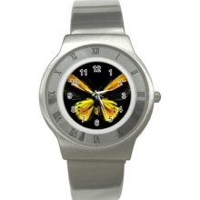 Butterfly Stainless Steel Mens Watches Fashion