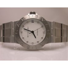 Bvlgari Diagono S/s White Diamond Dial Automatic Watch