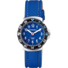 Cannibal Active Blue Dial & Leather Strap Children's Watchcj091-04