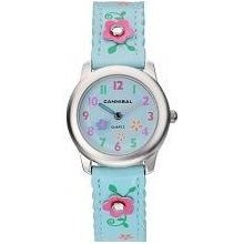 Cannibal Girl's Quartz Watch With Blue Dial Analogue Display And Blue Plastic Or Pu Strap Ck114-13