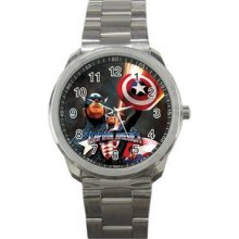 Captain America Sport Metal Watch 01