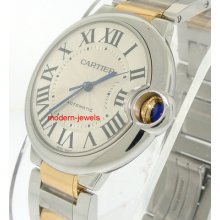 Cartier Ballon Bleu 18k Yellow Gold & Steel Unisex Automatic Watch W6920047