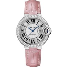 Cartier Ballon Bleu 33mm White Gold Diamond Watch WE902037