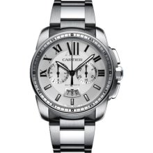 Cartier Calibre Chronograph Steel Watch W7100045